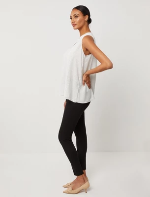 Pleated Sleeveless Maternity Blouse | A Pea In The Pod 8 Pleated Sleeveless Maternity Blouse | A Pea In The Pod - Image 6