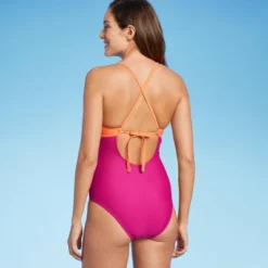 Women's Cut Out Colorblock Medium Coverage One Piece Swimsuit - Kona Sol™ Multi -Lady Clothing Store GUEST 01d7ba29 352f 4cc1 8fa9 81609cbb6d9c