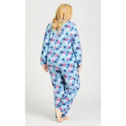 Women's Plus Size Snowflake Button Fleece Sleep Top - Blue | AVENUE 14 Women's Plus Size Snowflake Button Fleece Sleep Top - Blue | AVENUE -Lady Clothing Store GUEST 03159a8f 4782 492a a2be 2202bbdddfca