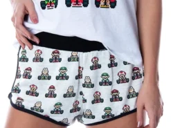 Super Mario Kart Women's Video Game 3 Piece Loungewear Pajama Set -Lady Clothing Store GUEST 04252b6e 8f7e 4c7d a6fc 207214e23c13