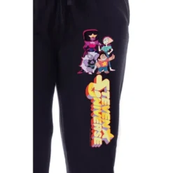 Steven Universe Womens' TV Show Characters Sleep Jogger Pajama Pants Black