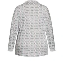 Women's Plus Size Button Through Sleep Top - Gray | AVENUE -Lady Clothing Store GUEST 050c960f e50d 4ae6 a266 401aa94778bf