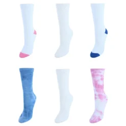 Alexa Rose Women's Soft Tie-Dyed Crew Socks (6 Pair Pack) -Lady Clothing Store GUEST 054f6eac 9add 4c62 82be 650e963d1bd0