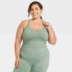 Women's Light Support Allover Cozy Cami Sports Bra - All In Motion™ -Lady Clothing Store GUEST 06417442 3d3d 4710 bdde 4217df6f0aed