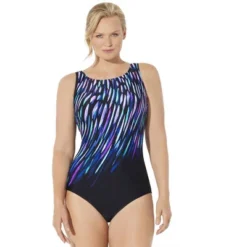 Swimsuits For All Women’s Plus Size Chlorine Resistant High Neck One Piece Swimsuit -Lady Clothing Store GUEST 0675cdf4 b4cc 4d44 a747 ad4e69f33906