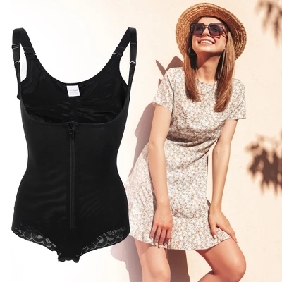 Unique Bargains Women Shapewear Tummy Control Full Bust Bodysuit Butt Lifter Thigh Slimmer With Zipper 3 Unique Bargains Women Shapewear Tummy Control Full Bust Bodysuit Butt Lifter Thigh Slimmer With Zipper