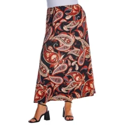 Womens Plus Size Black And Red Paisley Print Maxi Skirt 8 Womens Plus Size Black And Red Paisley Print Maxi Skirt -Lady Clothing Store GUEST 0957b5ae 3de6 472c a8c2 5f70098de505