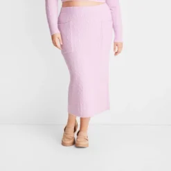 Women's High-Rise Midi Sweater Skirt - Future Collective™ With Reese Blutstein -Lady Clothing Store GUEST 097a0521 e027 41da 88ce 52225ea4ff07