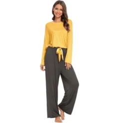 Cheibear Womens Pajama Set Soft Modal Contrast Color Long Sleeve Shirt And Pants Sleepwear 2pcs 18 Cheibear Womens Pajama Set Soft Modal Contrast Color Long Sleeve Shirt And Pants Sleepwear 2pcs -Lady Clothing Store GUEST 0c74366f fbb5 4c97 b61c 87ae85031955