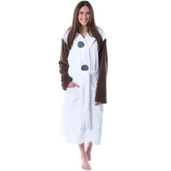 Disney Adult Frozen Snowman Olaf Costume Robe Hooded Bathrobe White -Lady Clothing Store GUEST 0e651fef dbcb 45e3 a80f 9e70be0baa90