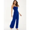 QUIZ Womens Scuba Crepe Cowl Neck Palazzo Jumpsuit-Royal Blue-8 -Lady Clothing Store GUEST 13259020 ba4c 428e 920d c0e238e3fe8c