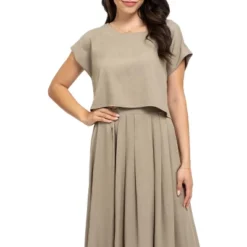 August Sky Women's Short Batwing Solid Top -Lady Clothing Store GUEST 1394576a aaaa 4ff0 b1f1 076fe680705f