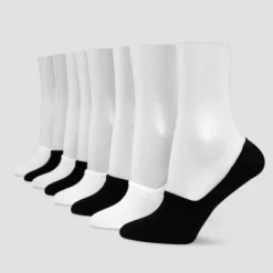 Hanes Premium Performance Women's Extended Size Lightweight 6+2 Bonus Pack Liner Athletic Socks - Black/White 8-12 -Lady Clothing Store GUEST 13cc9708 afbc 4eb0 b171 b36f25c6eee5