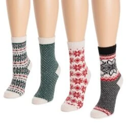MUK LUKS Women's 4 Pair Pack Holiday Boot Fall -Lady Clothing Store GUEST 14e059da 8e86 4f77 ae4e ffaa46b481e5