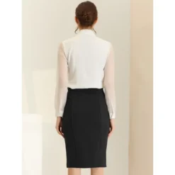 Allegra K Women's Belted Split Hem Knee Length Work Business Pencil Skirt 9 Allegra K Women's Belted Split Hem Knee Length Work Business Pencil Skirt -Lady Clothing Store GUEST 1625e3c8 3a8b 4bbd 91cf 3ba22fd824ac