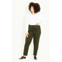 Women's Plus Size Walk On By Trouser - Olive | EVANS 15 Women's Plus Size Walk On By Trouser - Olive | EVANS -Lady Clothing Store GUEST 16cc7a59 9dcf 4a71 b4ed 8cb69ec93a17
