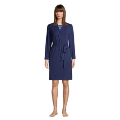 Lands' End Women's Cotton Blend Above The Knee Length Robe -Lady Clothing Store GUEST 17435d66 bb29 474c 8c3a 00017f2e6f1f