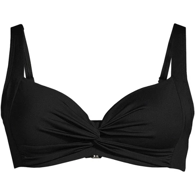 Lands' End Women's Twist Front Underwire Bikini Top Swimsuit Adjustable Straps 5 Lands' End Women's Twist Front Underwire Bikini Top Swimsuit Adjustable Straps - Image 3