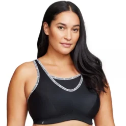 Glamorise Womens No-Bounce Camisole Sports Wirefree Bra 1066 Black -Lady Clothing Store GUEST 1e50bd1a a484 4823 91a0 f6d395730152
