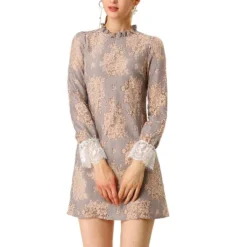 Allegra K Women's Ruffle Crew Neck Formal Elegant Mini Floral Lace Dress 27 Allegra K Women's Ruffle Crew Neck Formal Elegant Mini Floral Lace Dress -Lady Clothing Store GUEST 1e9f734b 9b3c 4ecb 9b7d 730d396c991c