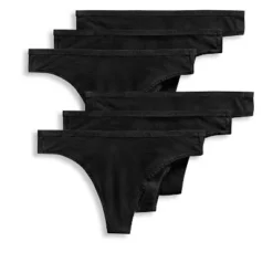 Jockey Women's Organic Cotton Stretch Logo Thong - 6 Pack -Lady Clothing Store GUEST 1ed55c53 86e3 4514 95a6 92b18cea3995