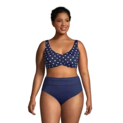 Lands' End Women's Plus Size DD-Cup Chlorine Resistant V-neck Underwire Bikini Top Swimsuit Adjustable Straps -Lady Clothing Store GUEST 1f2d0c01 5f48 4cf7 b571 675aade247eb