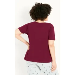 Women's Plus Size Let Me Sleep Set - Berry | EVANS -Lady Clothing Store GUEST 1fc657a2 7acb 4a62 b362 352651aa469d