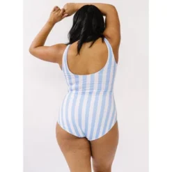 Lime Ricki Women's Peri Stripe Knotted One-Piece -Lady Clothing Store GUEST 2066ee60 f34a 44a2 b27d 950f86afbcb5