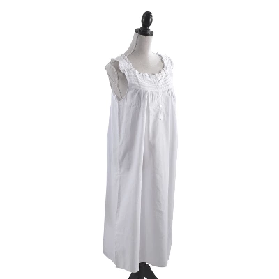 Saro Lifestyle Cotton Nightgown Dress 8 Saro Lifestyle Cotton Nightgown Dress - Image 6