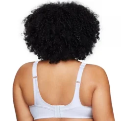 Glamorise Womens No-Bounce Camisole Sports Wirefree Bra 1066 White