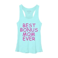 Women's Design By Humans Best Bonus Mom Ever Stepmom Love By MeowShop Racerback Tank Top -Lady Clothing Store GUEST 24b4853b de9b 4df7 a13d d741b87afebd