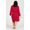 Women's Plus Size Spot Robe - Red | AVENUE -Lady Clothing Store GUEST 24bc6877 7e8b 4cd3 ac53 74271eec5a2c