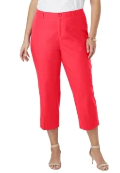 Jessica London Women’s Plus Size Stretch Poplin Classic Cropped Straight Leg Pant 15 Jessica London Women’s Plus Size Stretch Poplin Classic Cropped Straight Leg Pant -Lady Clothing Store GUEST 24ef2f8c 0d38 4f7a aabe 3adeaa3982e1