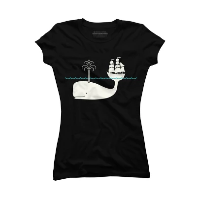 Junior's Design By Humans Moby By Kellabell9 T-Shirt 5 Junior's Design By Humans Moby By Kellabell9 T-Shirt - Image 3