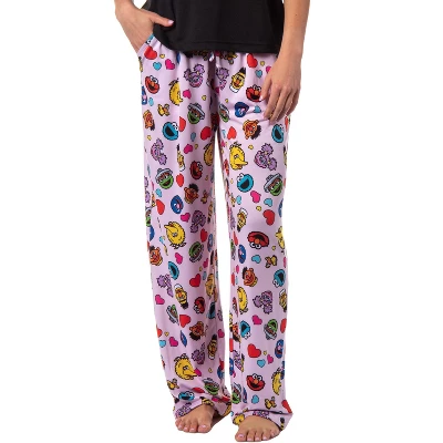 Sesame Street Women's Character Heart Heads Elmo Sleep Pajama Pants Pink 6 Sesame Street Women's Character Heart Heads Elmo Sleep Pajama Pants Pink - Image 4