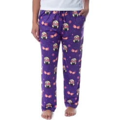 Harry Potter Womens' Luna Lovegood Glasses Chibi Allover Print Pajama Pants Purple -Lady Clothing Store GUEST 29bd4b1a d748 4234 8e49 e12ad7351e92