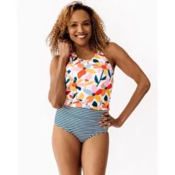 Lime Ricki Women's June Floral/Indigo Stripe Reversible Ultra High-Waist Bottom 9 Lime Ricki Women's June Floral/Indigo Stripe Reversible Ultra High-Waist Bottom -Lady Clothing Store GUEST 2a2bb727 f285 41fe 9ecf 6c4576060284