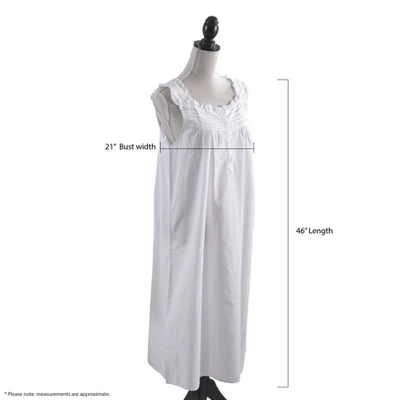 Saro Lifestyle Cotton Nightgown Dress 5 Saro Lifestyle Cotton Nightgown Dress - Image 3