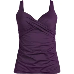 Lands' End Women's Wrap Underwire Tankini Top Swimsuit -Lady Clothing Store GUEST 2b6136c2 1182 4b8e 857c 5e76b4302170