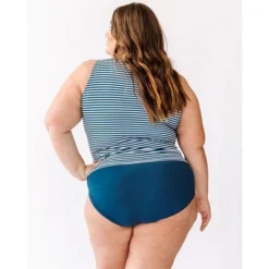 Lime Ricki Women's Indigo Stripe Boat-Neck Tankini Top 10 Lime Ricki Women's Indigo Stripe Boat-Neck Tankini Top -Lady Clothing Store GUEST 2ba1735c 05da 461f a425 7c13d2071d1f