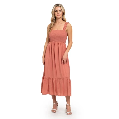 August Sky Women's Smocked Midi Dress 17 August Sky Women's Smocked Midi Dress - Image 15