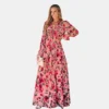 Women's Floral Print Ruffled Maxi Dress - Cupshe -Lady Clothing Store GUEST 2defe131 97b0 4a1c 81f6 4d21ef541c3b