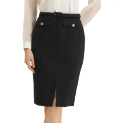 Allegra K Women's Belted Split Hem Knee Length Work Business Pencil Skirt 11 Allegra K Women's Belted Split Hem Knee Length Work Business Pencil Skirt -Lady Clothing Store GUEST 307cd615 a8da 4f2f 9e8c ef7684e77ff1