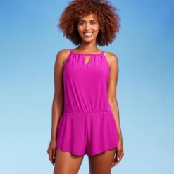 Women's UPF 50 High Neck Swim Romper With Pockets One Piece Swimsuit - Aqua Green® 18 Women's UPF 50 High Neck Swim Romper With Pockets One Piece Swimsuit - Aqua Green® -Lady Clothing Store GUEST 3773a36b 04c5 43be 8c52 4fd8661761f8