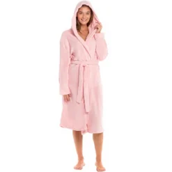 Women's Soft Fleece Robe With Hood, Warm Lightweight Bathrobe -Lady Clothing Store GUEST 396e6c32 5490 4b13 b13e db9059cceddf