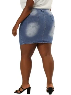 Agnes Orinda Women's Plus Size Ripped Slash Pocket Frayed Hem Denim Bodycon Skirt 11 Agnes Orinda Women's Plus Size Ripped Slash Pocket Frayed Hem Denim Bodycon Skirt -Lady Clothing Store GUEST 3e0ee9b3 0131 48f8 9d19 6f3caf651274