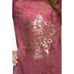 Harry Potter Juniors' Foil Print Hogwart Houses Raglan Nightgown Pajama -Lady Clothing Store GUEST 3e26813f 5211 45e5 8c9e fd4e7f626c95