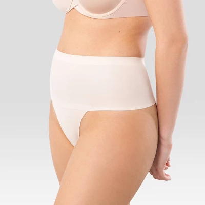 Maidenform Self Expressions 2pk Women's Shaping Thong – Black And Beige SES080 4 Maidenform Self Expressions 2pk Women's Shaping Thong – Black And Beige SES080 - Image 2