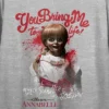 Annabelle You Bring Me To Life Crew Neck Short Sleeve Gray Heather Women's Crop T-shirt -Lady Clothing Store GUEST 3f21634e 3a74 4dbd 839c 733efcb7aa49