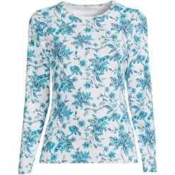 Lands' End Women's Crew Neck Long Sleeve Rash Guard UPF 50 Sun Protection Modest Swim Tee 37 Lands' End Women's Crew Neck Long Sleeve Rash Guard UPF 50 Sun Protection Modest Swim Tee -Lady Clothing Store GUEST 405b1fea 8630 419d 80b5 0024ee1c7548